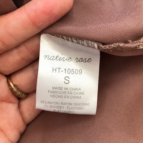 Native Rose Brown Tunic Top - Picture 7 of 8